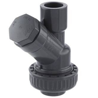 PVC-U Schrägsitz-Rückschlagventil 2fach Klebemuffe 20mm