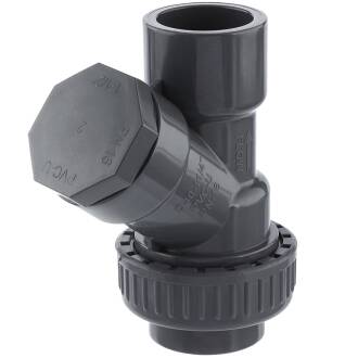 U-PVC angle seat solvent check valve 40mm