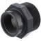 PVC-U Muffennippel, Aussengewinde x Innengewinde reduziert 1 1/2" x 1 1/4"