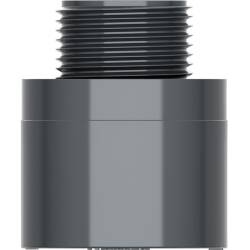 U-PVC male/female solvent adapter, male thread, without hegaxon