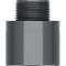 U-PVC male/female solvent adapter, male thread, without hegaxon