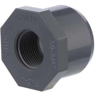 U-PVC threaded reducing bush, type A