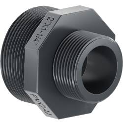 PVC-U Reduziernippel, 2fach Aussengewinde