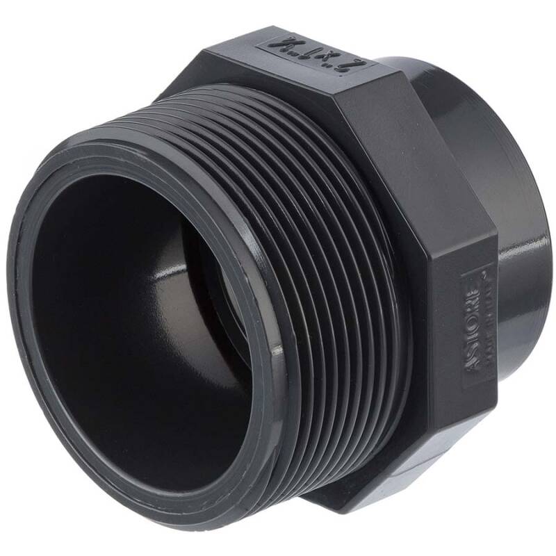 Male Adapter, 1-1/2 In, Socket X MNPT, SCH 40/STD, PVC - Foto 9