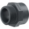 PVC-U Socket Nipple, Male x Female Thread