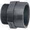 PVC-U Socket Nipple, Male x Female Thread
