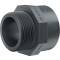 PVC-U Socket Nipple, Male x Female Thread