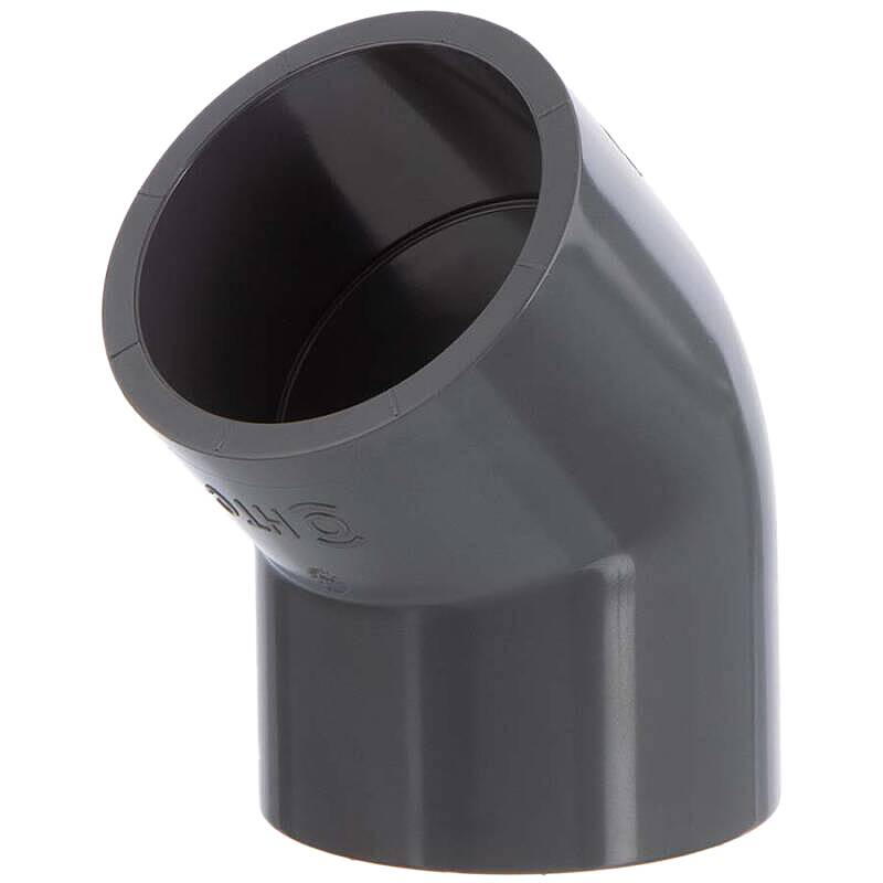 Gomito a 45 a incollare in PVC-U