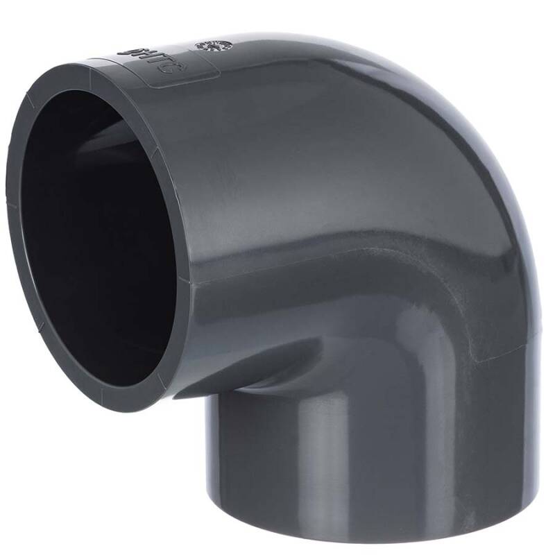 Gomito a 90 a incollare in PVC-U