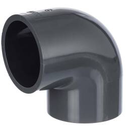 Gomito a 90&deg; a incollare in PVC-U