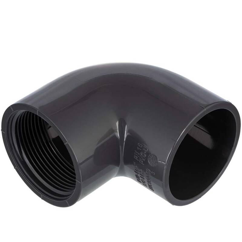 U-PVC solvent elbow 90 x female thread