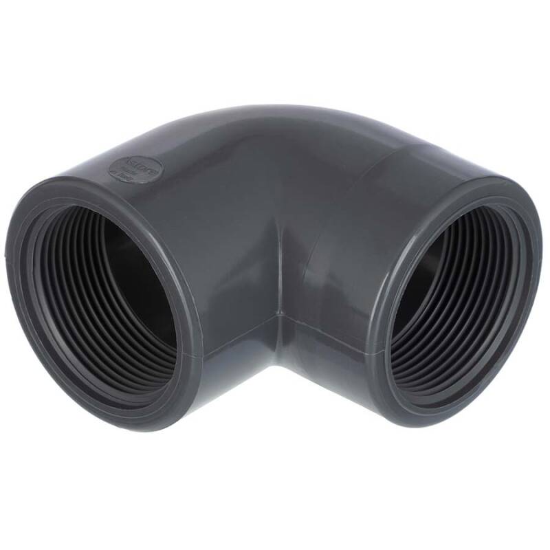 PVC-U Winkel 90, 2fach Innengewinde