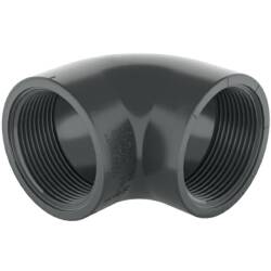 U-PVC female threaded elbow 90&deg;
