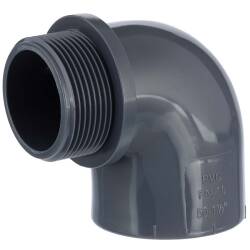 U-PVC solvent elbow 90&deg; x male thread