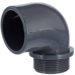 U-PVC solvent elbow 90&deg; x male thread