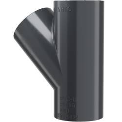 PVC-U T-St&uuml;ck 45&deg; 3fach Klebemuffe