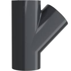 PVC-U T-St&uuml;ck 45&deg; 3fach Klebemuffe