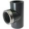 U-PVC solvent tee 90° x reinforced female thread