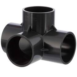 U-PVC fourfold solvent tee 90&deg;