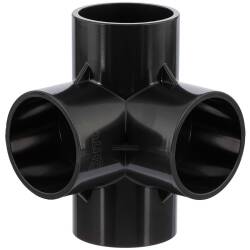 U-PVC fourfold solvent tee 90&deg;