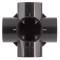 PVC-U Cross Piece, Quintuple Female Socket