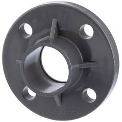 U-PVC fixed flange with solvent stub