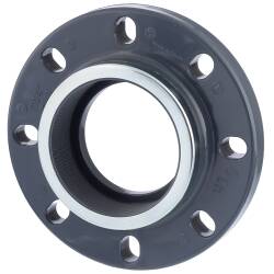 U-PVC fixed flange with reinforced female thread