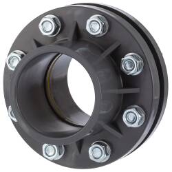 U-PVC flange set incl. gasket and zinc-coated screws