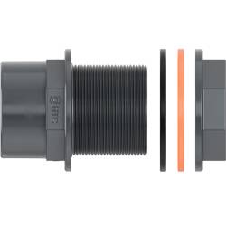 U-PVC solvent tank connector m/f socket x socket/male thread