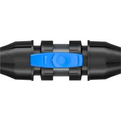 PVC-U Kugelhahn HDPE 2fach &Uuml;berwurf 2fach PP-Klemme