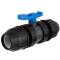 U-PVC and HDPE 2 way ball valve with PP compression fittings