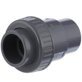 U-PVC solvent check valve with 1 nut