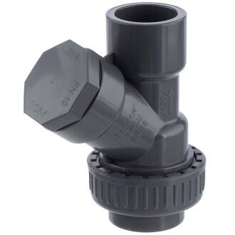 U-PVC angle seat solvent check valve