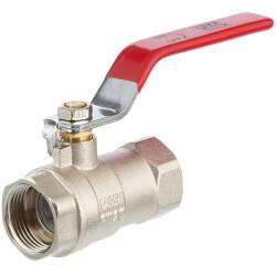 Brass female threaded ball valve with emptying and steel handle