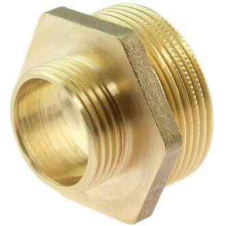 Brass reducing male threaded nipple