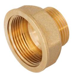 Brass reducing male/female threaded socket