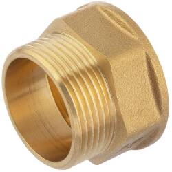 Brass male/female threaded socket