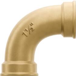 Brass female threaded bend 90&deg;