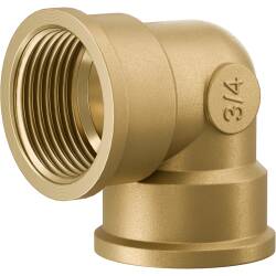 Brass female threaded elbow 90&deg;