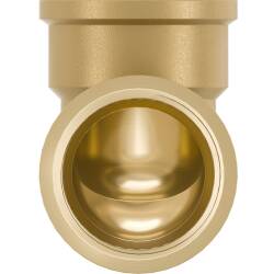 Brass female threaded elbow 90&deg;