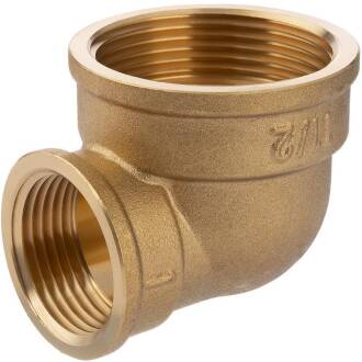 Brass reducing female threaded elbow 90°