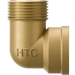 Brass male/female threaded elbow 90&deg;