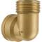 Brass male/female threaded elbow 90°