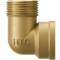 Brass male/female threaded elbow 90°