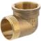 Brass male/female threaded elbow 90°