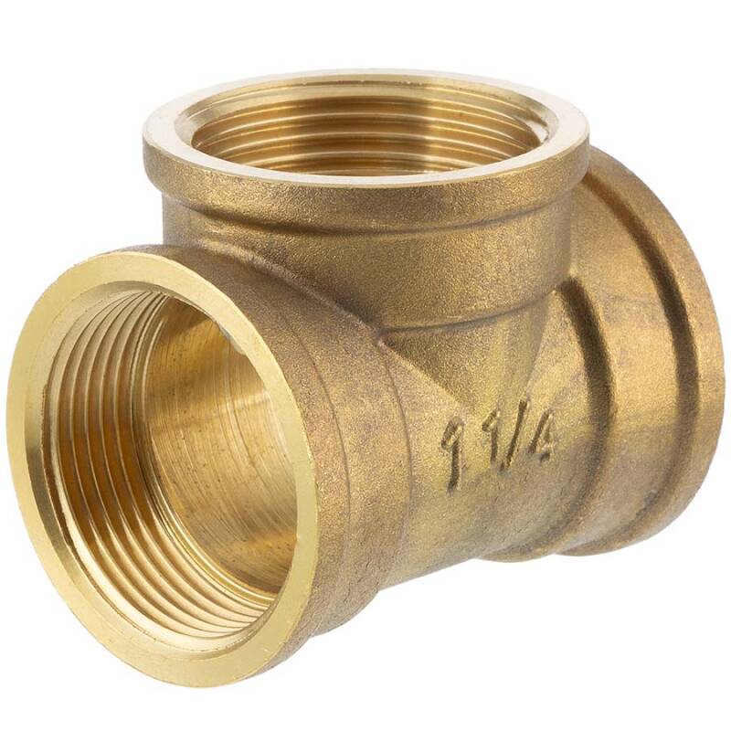 Brass female threaded tee 90