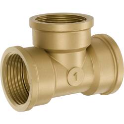 Brass female threaded tee 90&deg;