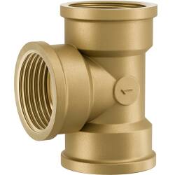 Brass female threaded tee 90&deg;