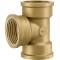 Brass female threaded tee 90°