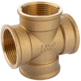 Brass female threaded cross